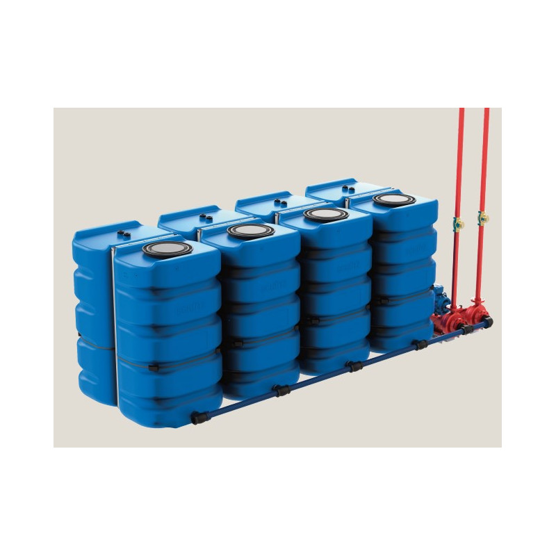 Kit batería contra incendios 4x3000l. Schutz Aquablock XL Kit batería contra incendios 4x3000l. Schutz Aquablock XL