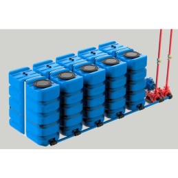 Kit batería contra incendios 5x3000l. Tubo metálico Schutz