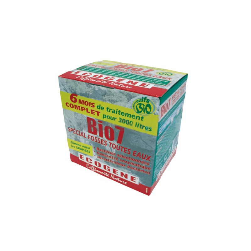 Activador bacteriano BIO 7 Mantenimiento Fosas Sépticas Rikutec