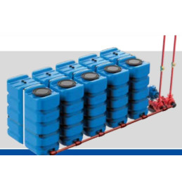 Kit batería contra incendios 5x2400l. Tubo metálico Schutz